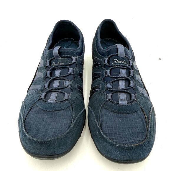 Skechers Women's Blue Breathe Easy Slip On Sneakers Size 7 - Picture 3 of 7